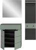 Garderobenkombination (B/H/T: 140x190x37 cm) in Smoke Green Nachbildung Bild 3