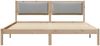 vidaXL Bettrahmen Hellgrau 200 x 200 cm Massives Kiefernholz 3394228 Bild 5