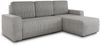 Ecksofa Roma L mit Schlaffunktion und Bettkasten - Cord Stoff - L-Form Couch, Polstersofa, Schlafsofa, Sofagarnitur - Ottomane Universal (Grau (Poso 110)) Bild 2