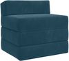 vidaXL Klappsofa Bett Blau 200 x 70 x 15 cm Samt 900006 Bild 2