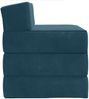 vidaXL Klappsofa Bett Blau 200 x 70 x 15 cm Samt 900006 Bild 4