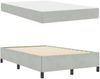 vidaXL Bettrahmen mit Matratze Hellgrau 120 x 200 cm Stoff 3399054 Bild 5