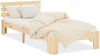 Holzbett Jugendbett Einzelbett 90x200 Bett mit Matratze und Lattenrost Holzbettrahmen Natur Massiv Holz Bild 3