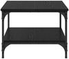 vidaXL Couchtisch Schwarz Eichen-Optik 55 x 55 x 40 cm Holzwerkstoff 881901 Bild 5