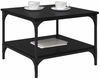 vidaXL Couchtisch Schwarz Eichen-Optik 55 x 55 x 40 cm Holzwerkstoff 881901 Bild 3