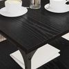 vidaXL Couchtisch Schwarz Eichen-Optik 55 x 55 x 40 cm Holzwerkstoff 881901 Bild 4