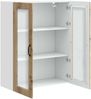 vidaXL Wandglas-Schrank PORTO Artisan-Eiche 80 x 31 x 100 cm 885514 Bild 5