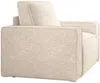 Vente-unique - AMELIA Sessel Stoff Beige - B 86 cm x H 85 cm x L 120 cm Bild 4
