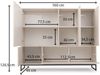 Bettso 'Genua' Kommode mit 8 Fächern und Soft-Close Scharnieren, Holzwerkstoff Beige, 160x120x45 cm Bild 4
