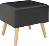 vidaXL Nachttisch Schwarz 40x35x40 Kunstleder 247537 Bild 3