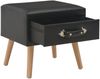 vidaXL Nachttisch Schwarz 40x35x40 Kunstleder 247537 Bild 2