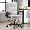 Bürostuhl Ergonomisch Hochklappbare Armlehne & Hohe Rückenlehne 150 kg Grau Bild 2