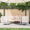 vidaXL 3-tlg. Garten-Lounge-Set Weiß Massivholz Kiefer 825143 Bild 3