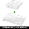 Besteckkasten Schubladen Organizer 2er Set ausziehbar mDesign transparent Bild 5