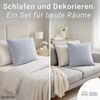 Komfortec Kissenbezug Premium Kopfkissenbezug, gebürstet 100% Mikrofaser 90g/m², (2 Stück), 40x60 cm mit Reißverschluss, Superweiches Kissenhülle Set Bild 3