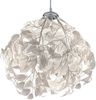 LED Pendelleuchte mit Blätter Lampenschirm in Weiß, Ø 38cm Bild 2