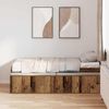 vidaXL Bettrahmen mit Schubladen Altholz 90 x 200 cm Holzwerkstoff 3335195 Bild 3