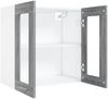 vidaXL Hängeschrank Lyon Glas Grau Sonoma 60x31x60 cm Holzwerkstoff 815121 Bild 5