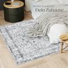 tectake Teppich flauschiger Vintage Designer Teppich, rutschfeste Unterseite, Eckig, Höhe: 0,60 mm, orientalisches Muster, pflegeleichter, strapazierfähig und waschbar Bild 2