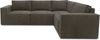 DOMO. collection Ecksofa 100017, Couch in L-Form mit Rückenkissen und Armlehnen, Sofa, Polsterecke, Eckcouch, Polsterganitur 217 x 197 x 84 cm (BxTxH), schlamm Bild 2