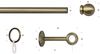 GARESA Gardinenstange ESPERANCA, Ø 16 mm, 1-läufig, Wunschmaßlänge, verschraubt, Metall, rustikale Vorhanggarnitur, verlängerbar, Eisen, Endk. Kugel, m. Ringe Bild 3