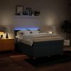 vidaXL Boxspringbett mit Matratze Blau 160x200 cm Stoff 3289044 Bild 5