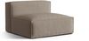 Micadoni Modul Nuria 2-Sitzer Samt Warmes Grau Bild 2
