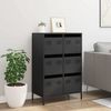 vidaXL Highboard Schwarz 68x39x101,5 cm Stahl 851220 Bild 3