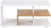 Couchtisch 90x50 cm Sofatisch Weiß Holz Eiche Tisch Beistelltisch Modern Holztisch Wohnzimmertisch Bild 4