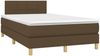 vidaXL Boxspringbett mit Matratze Dunkelbraun 120x190 cm Stoff 3269775 Bild 2