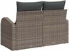 vidaXL Gartensofa mit Kissen Grau 124 x 62 x 69cm Poly-Rattan 42006744 Bild 4