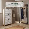 Relaxdays Schuhschrank Kipper Bambus & MDF Bild 2