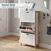 Relaxdays Schuhschrank Kipper Bambus & MDF Bild 3