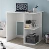 Computertisch WL5.757 Weiß Schreibtisch 82 x 60 x 76 cm, Kleiner Laptop PC Tisch Büro ohne Rollen, Bürotisch mit Ablage, Arbeitstisch Klein Nähtisch Kurz Modern Bild 2