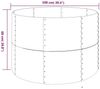 vidaXL Hochbeet Verzinkter Stahl 100x100x68 cm Silbern 319057 Bild 5