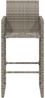 vidaXL Garten-Barhocker 2 Stk. Grau Poly Rattan 368704 Bild 5