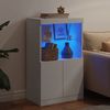 vidaXL Sideboard mit LED-Leuchten Weiß 60,5x37x100 cm 836665 Bild 4