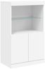 vidaXL Sideboard mit LED-Leuchten Weiß 60,5x37x100 cm 836665 Bild 3