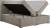 Boxspringbett mit 2 Bettkästen, Matratze und Topper - PERA - 140x200cm - Beige Stoff - H4 Bild 4