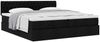 vidaXL Ottoman-Bett mit Matratzen Schwarz 180x200 cm Stoff 3312017 Bild 5