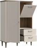 Highboard >LACETTI< in Valencia Eiche Dekor / sandfarbig - 100,1x142,9x41,2cm (BxHxT) Bild 5