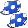 HOMCOM Fußballtor mobil mit Tragetasche (Set, 2 St, 2er Pop-up Fußballtore mit Tasche), 2-in-1 Tor mit Zielzonen, faltbar Bild 2