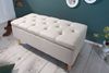 Elegante Truhenbank MODAN beige ca. 100cm Stauraum Sitzbank Bild 3