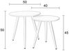 WHITE LABEL LIVING Beistelltisch Set Daven Rund Schwarz (2er-Set) Bild 5