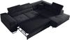 Ecksofa L-Form Couch mit Schlaffunktion und Verstellbare Kopfstützen - GUSTAW - Graphitgrau Velours - Rechts Bild 2
