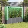 vidaXL Hochbeet mit Gewächshaus-Aufsatz Rattan-Optik 160x40x153 cm 4015859 Bild 3