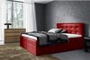 Boxspringbett Schlafzimmerbett VIDE XL, Rot, 180x220 cm, Kunstleder Bild 2