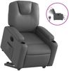 vidaXL Relaxsessel mit Aufstehhilfe Elektrisch Grau Kunstleder 3204447 Bild 2