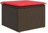 vidaXL Garten-Sofa-Set mit Speicher 7 pcs Braun Poly Rattan 3357417 Bild 5