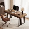 Tribesigns Schreibtisch 140 cm Computertisch, moderner schlichter Schreibtisch für Homeoffice (140 x 75 x 75 cm), mit Metallgestell, ideal zum Schreiben und Arbeiten Bild 2